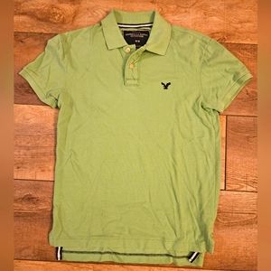 Men's medium American Eagle Green polo shirt